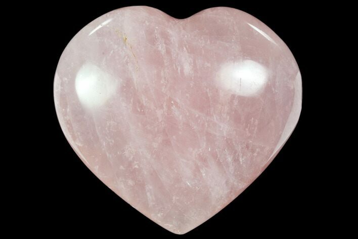 Polished Rose Quartz Heart - Madagascar #63030